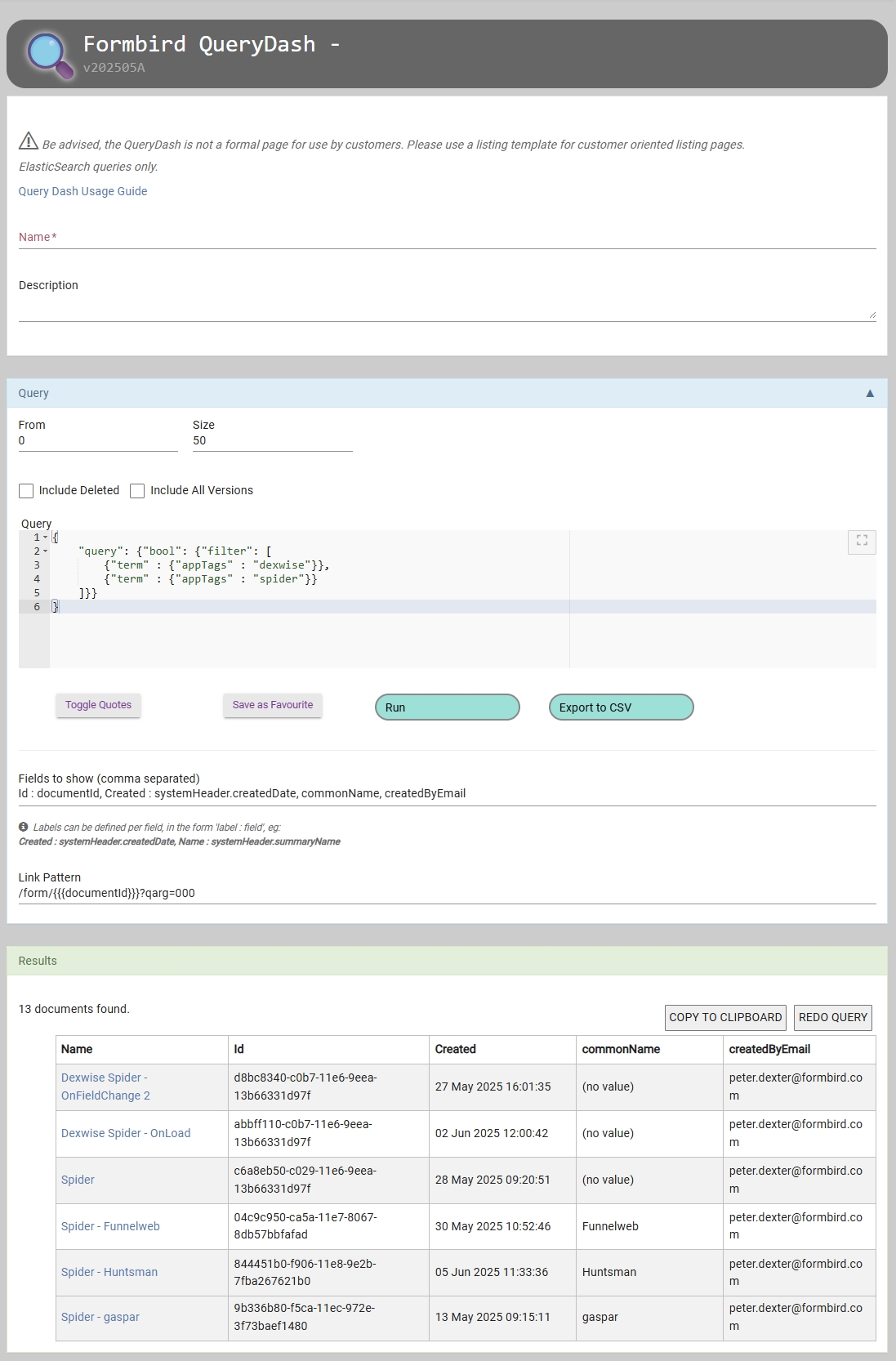 QueryDash Screenshot
